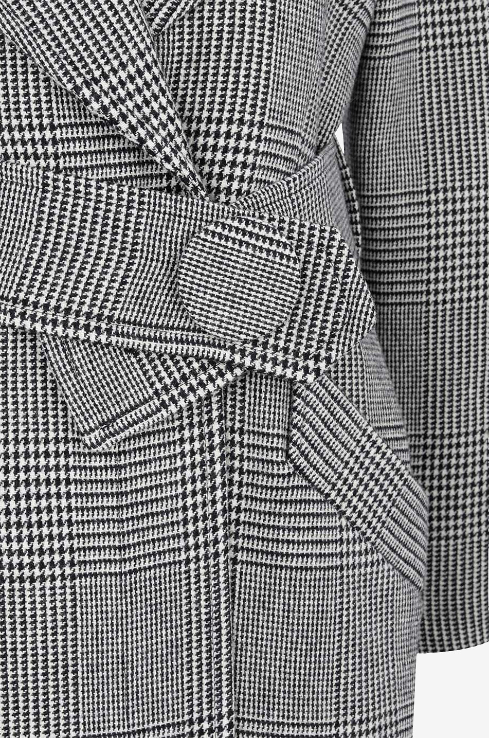 AQVAROSSA Seraphine long belted wool coat Women MULTI COLOURED 7