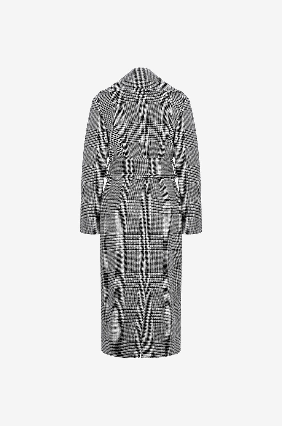 AQVAROSSA Seraphine long belted wool coat Women MULTI COLOURED 2