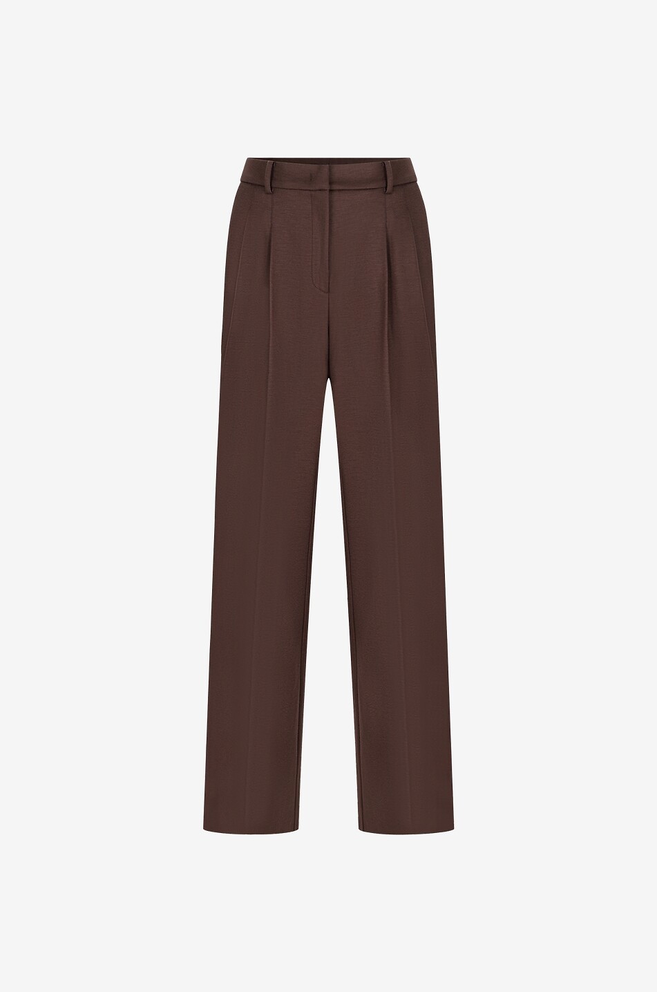Ann wide-leg high-rise jersey trousers