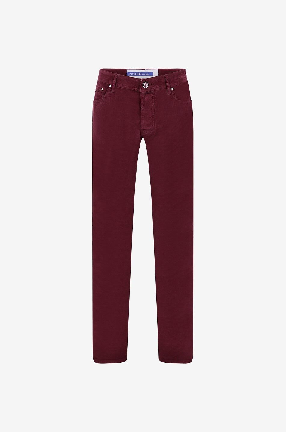 JACOB COHEN Bard slim fit velvet trousers Men MEDIUM RED 1