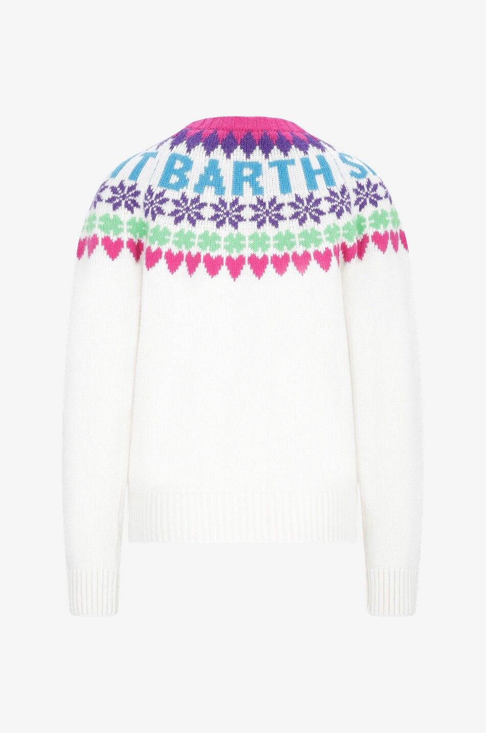 MC2 SAINT BARTH New Queen Nordic Elements jacquard crewneck jumper Women MULTI COLOURED 2