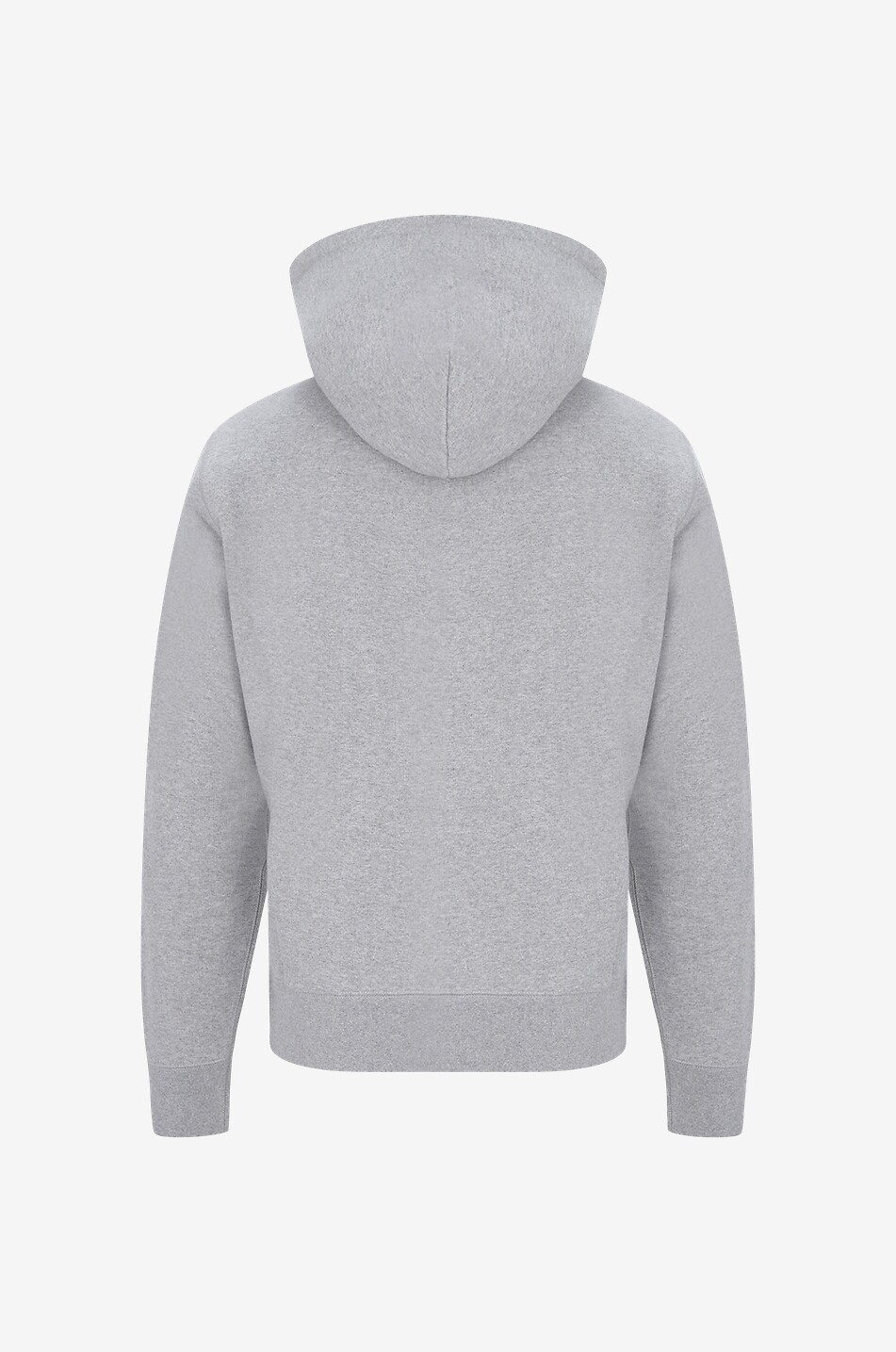 MONCLER Maxi logo adorned hooded full-zip mottled sweatshirt Men GREY 2