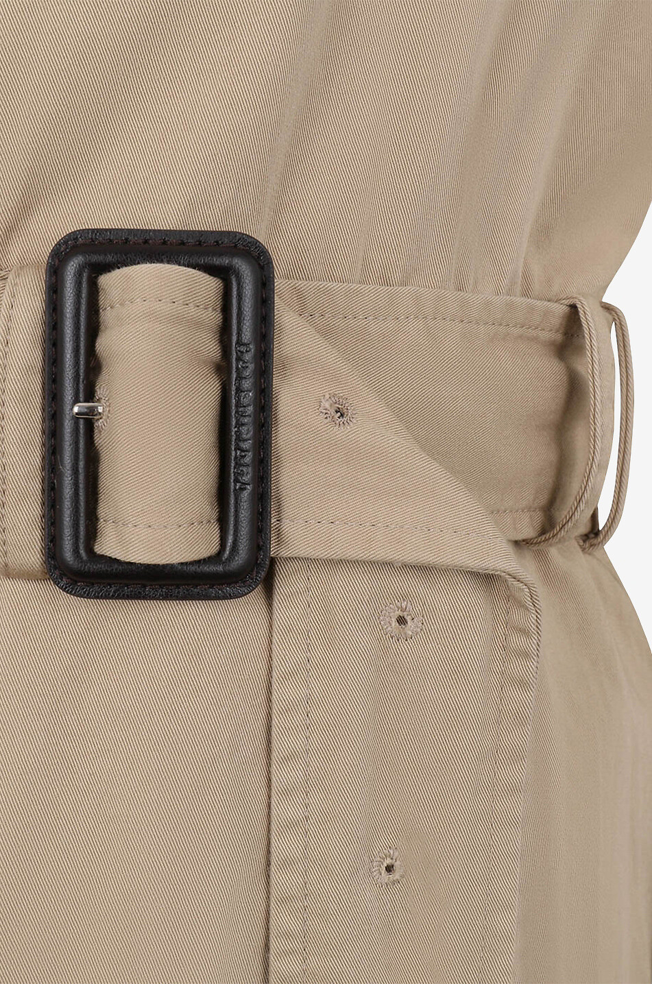 BALENCIAGA Trench long en gabardine Deconstructed Femme BEIGE 3