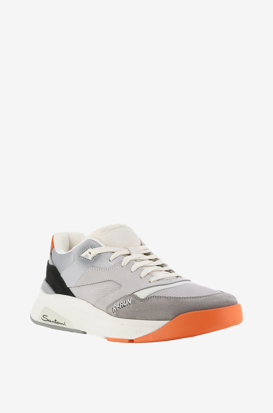 Niedrige Materialmix-Sneakers Hy-Run