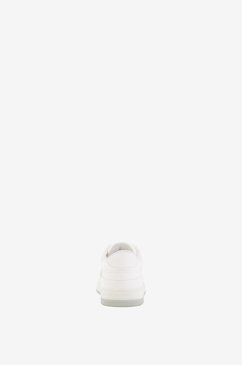SANTONI Baskets basses unies en cuir Sneak-Air Homme BLANC 4