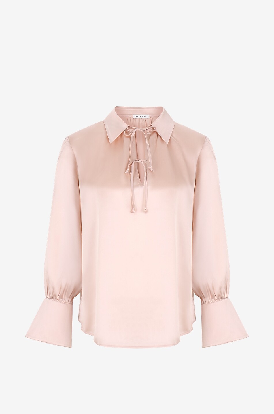 Blouse à manches longues en soie Elin
