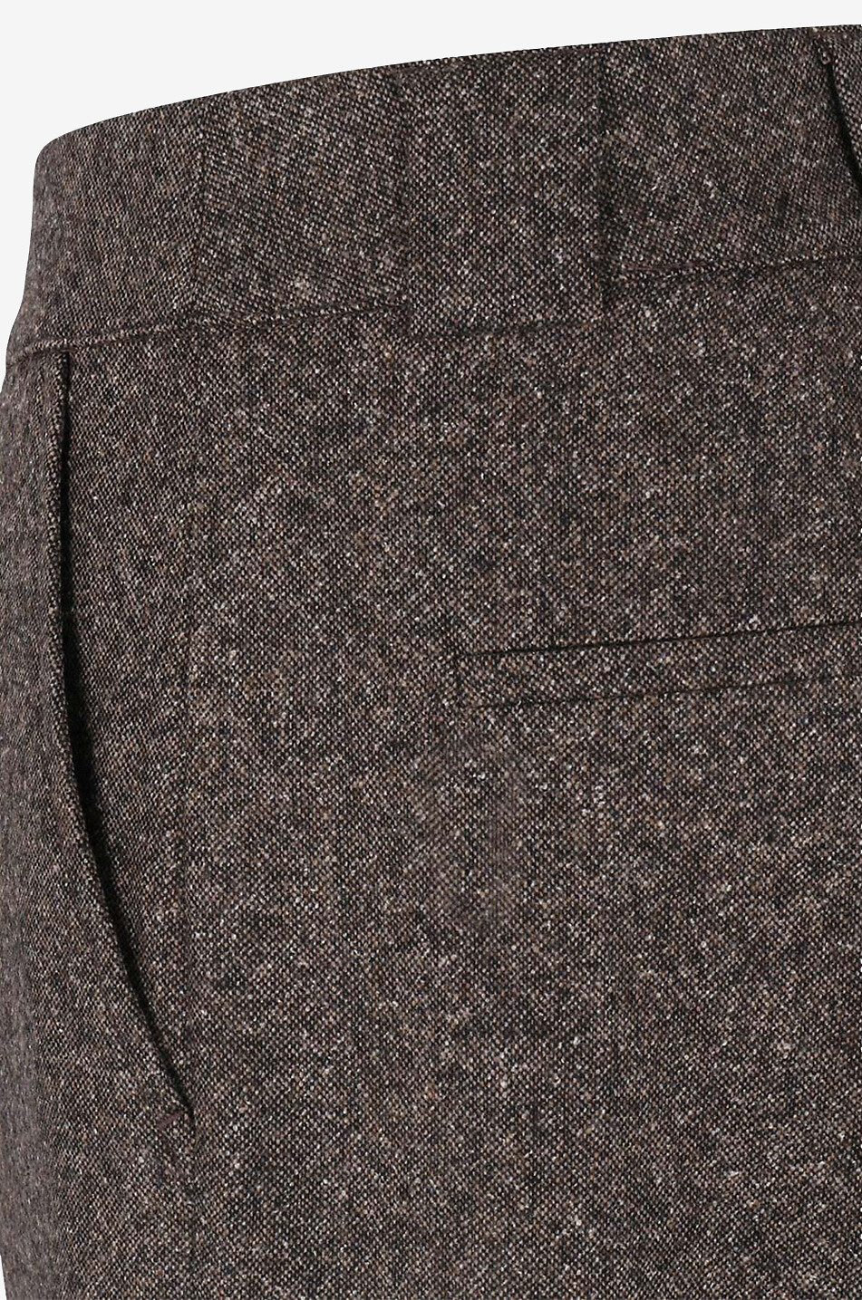 HANA SAN Pantalon droit en laine Ulrik Femme MARRON 6