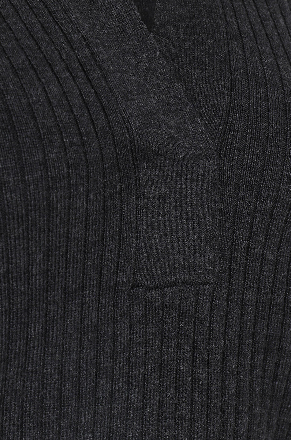 Pull à col en V en laine mérinos Bart