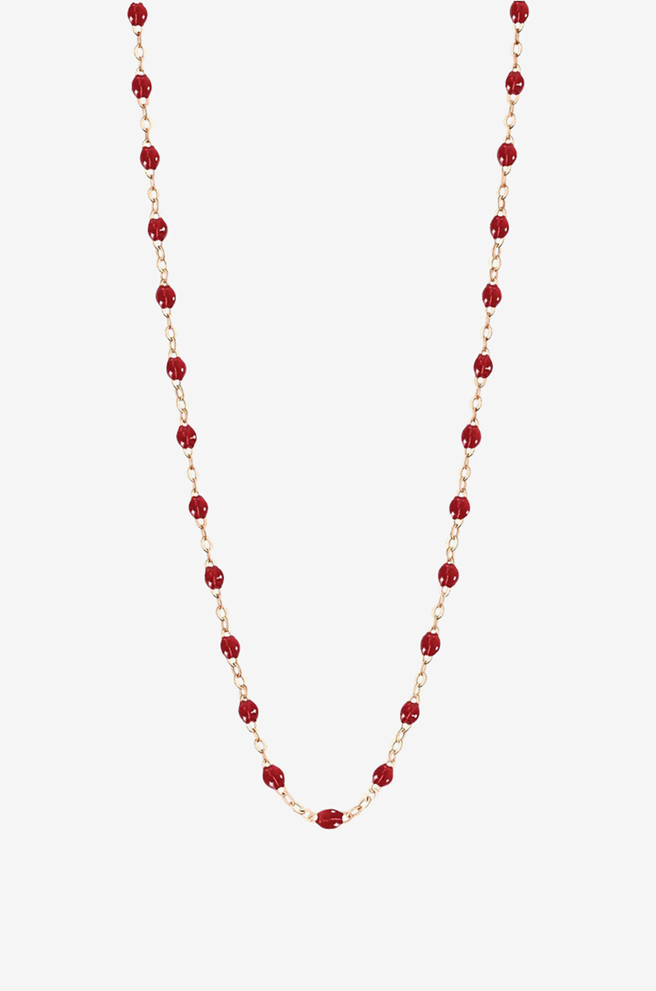 GIGI CLOZEAU Halskette aus Roségold und Harz Classique Gigi - Rouge Damen ROT 1