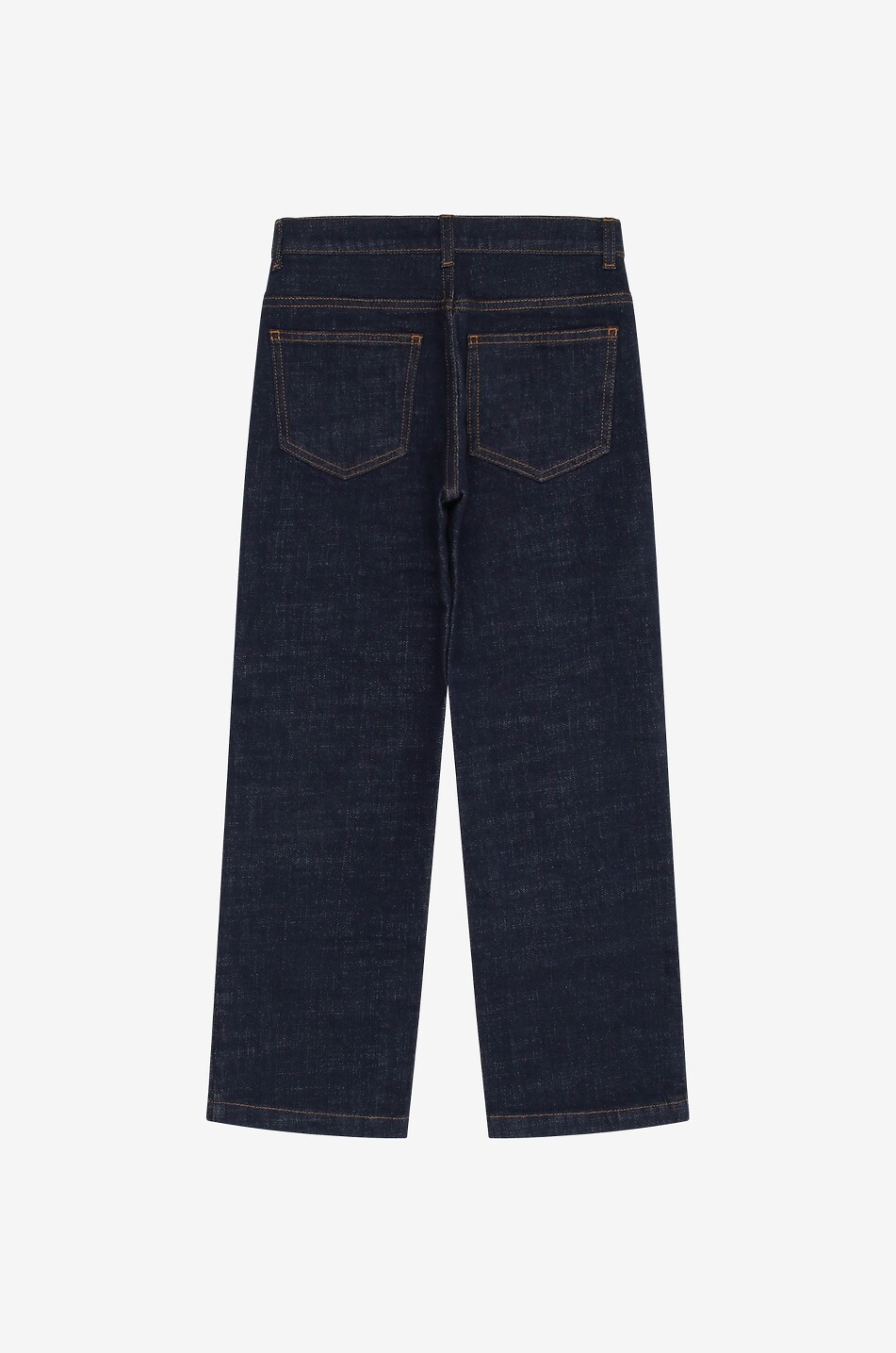 Logo embroidered children's wide-leg jeans