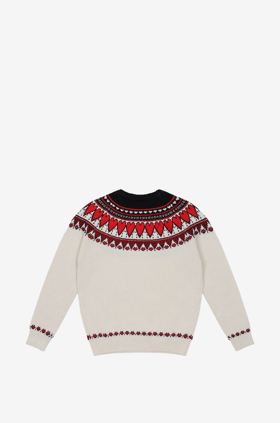 Mädchen-Jacquardpullover Princess Nordic Love