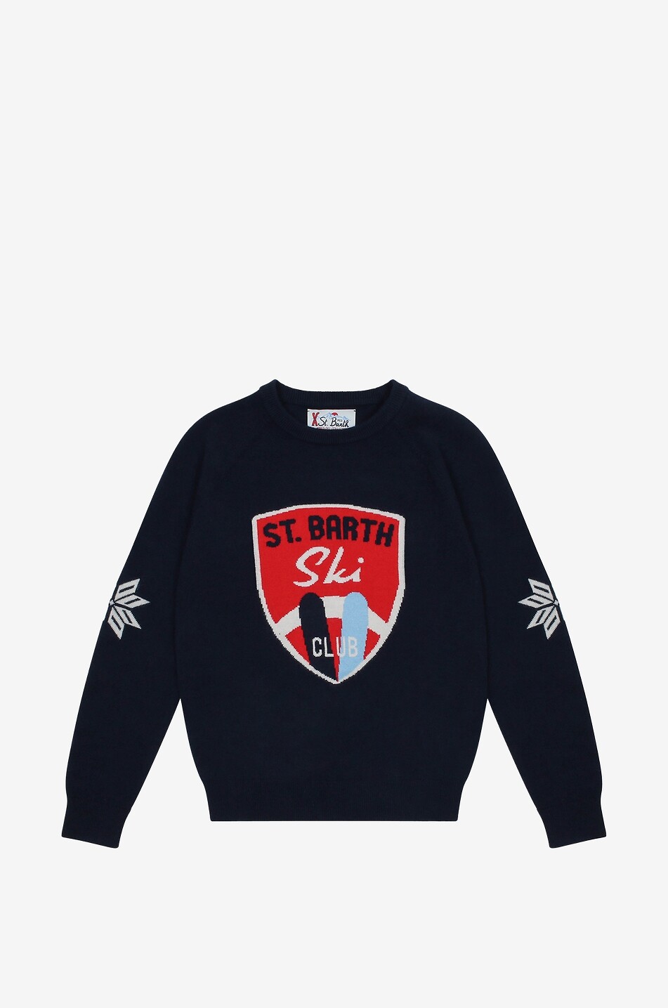 MC2 SAINT BARTH Jungen-Jacquardpullover Douglas SB Ski Club Junge DUNKELBLAU 1