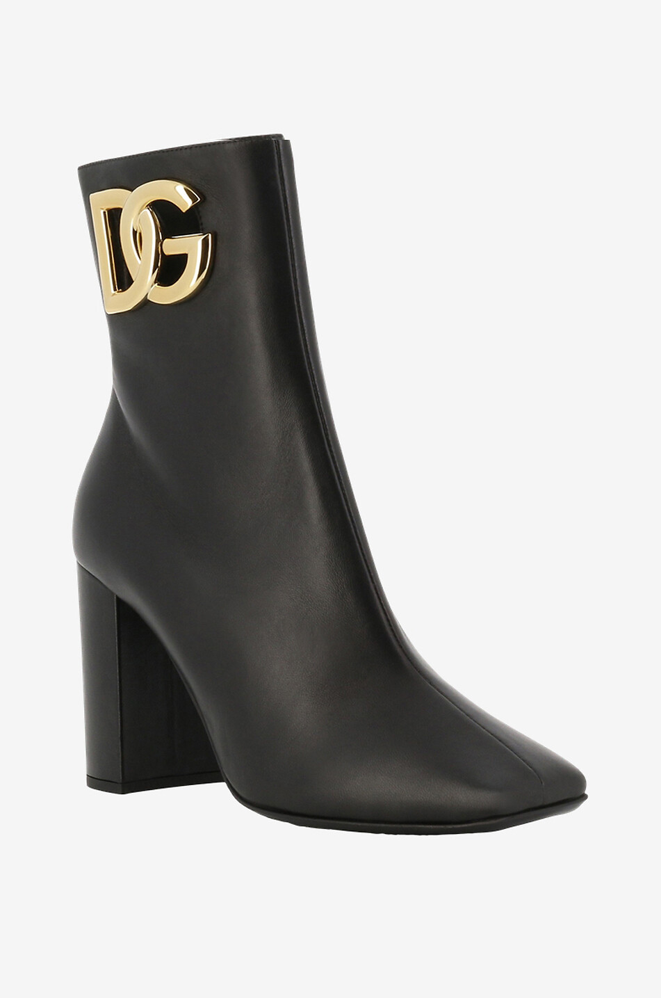 Bottines à talon en cuir nappa Jackie 90