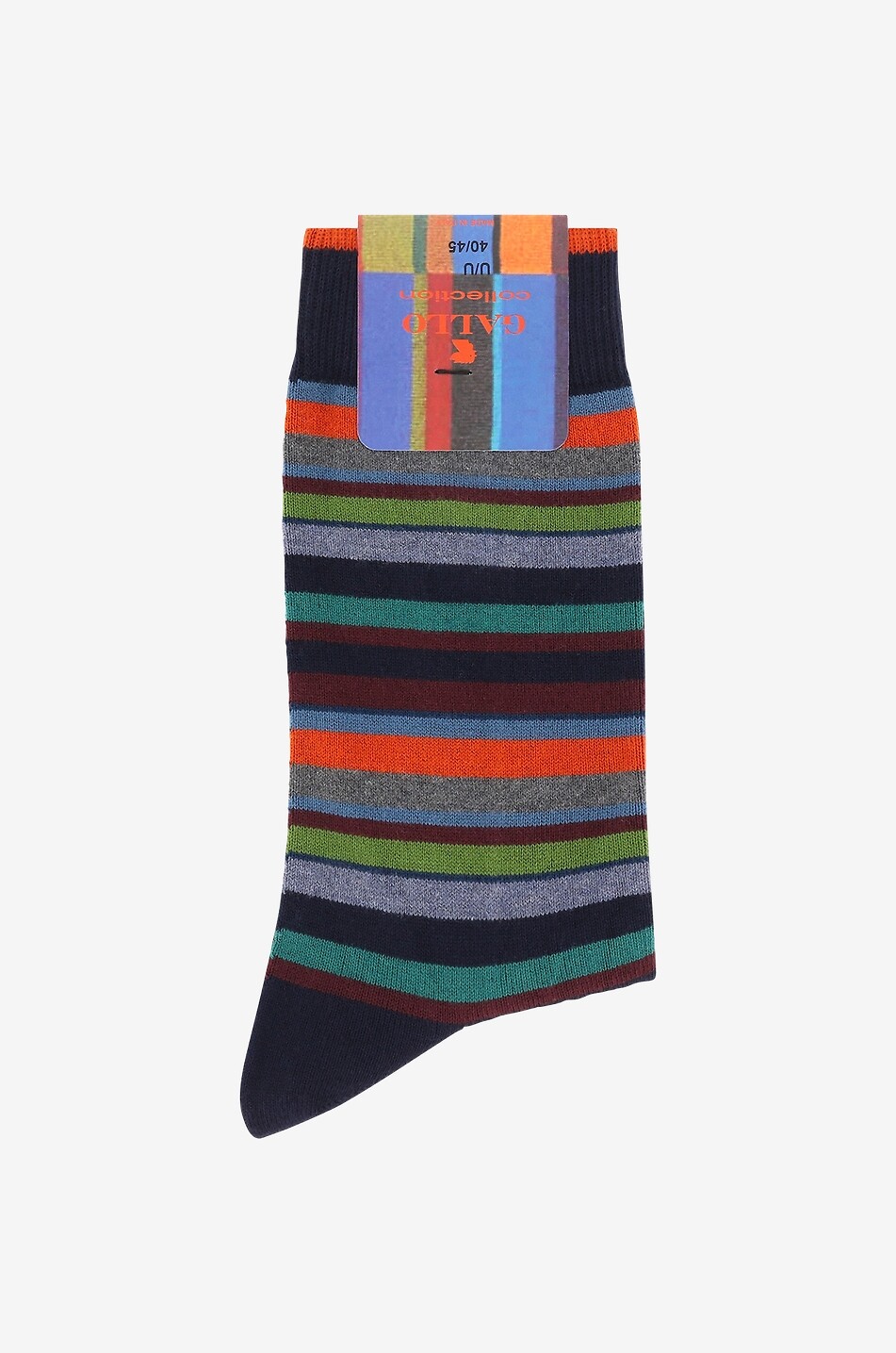GALLO Chaussettes montantes en coton et cachemire Homme BLEU FONCE 1