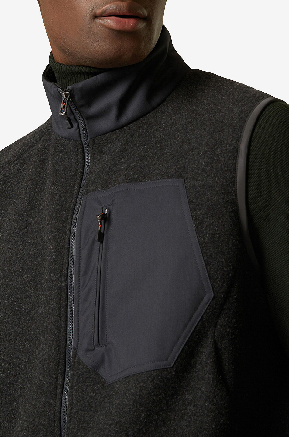 SEASE Explorer wool and cashmere vest Men Colourless 3