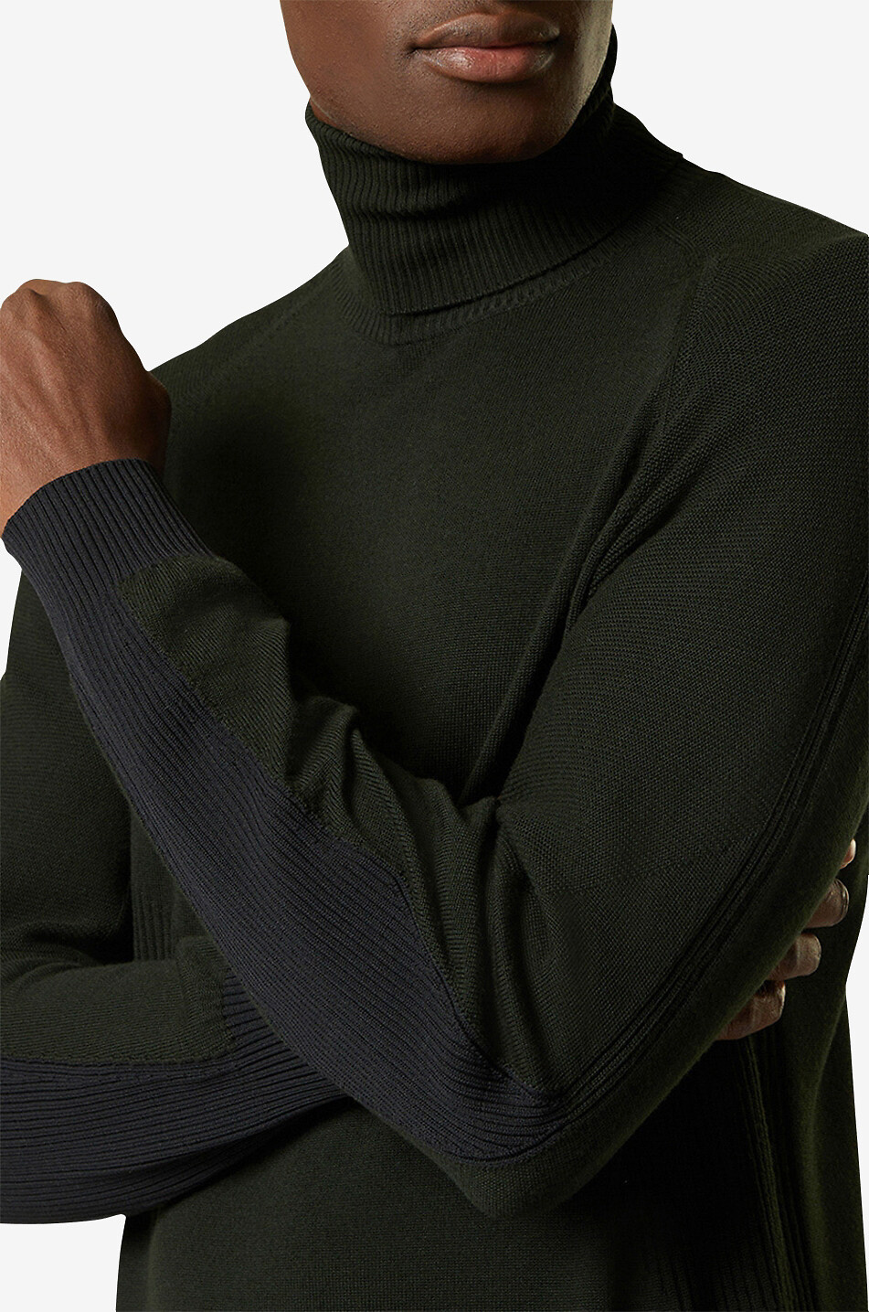 SEASE Rollkragenpullover aus Schurwolle Whole Herren GRÜN 3