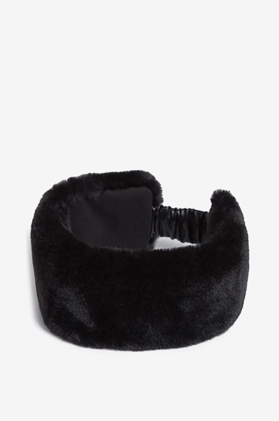 APPARIS Stirnband aus einfarbigem Plüsch Eleni Damen SCHWARZ 1