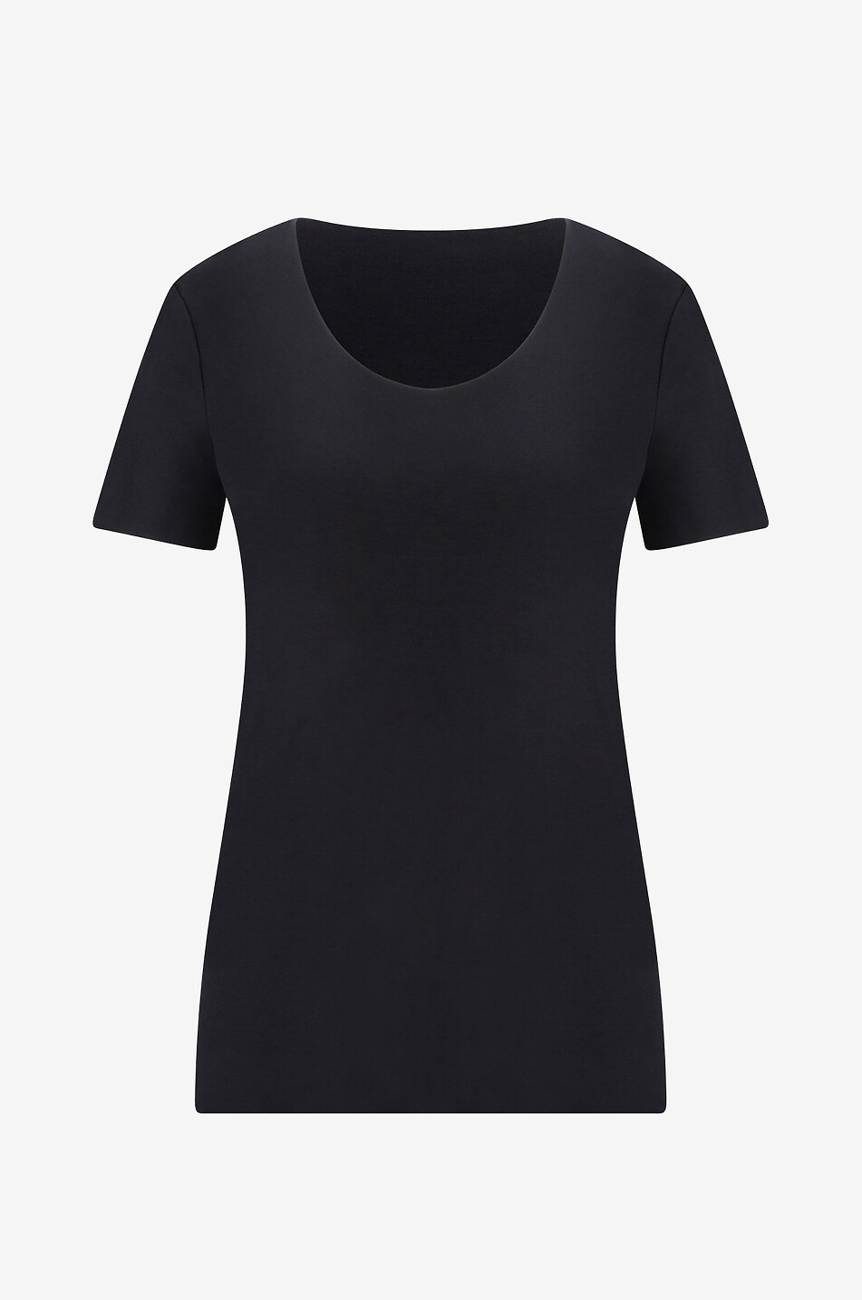 WOLFORD T-shirt à manches courtes en modal Aurora Femme NOIR 1