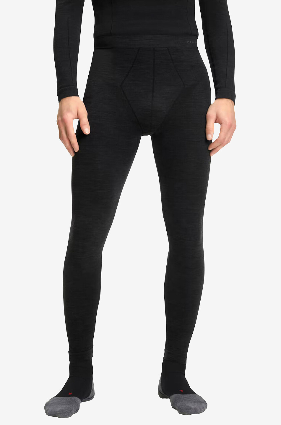 FALKE Collant en laine mérinos Wool-Tech Homme NOIR 2