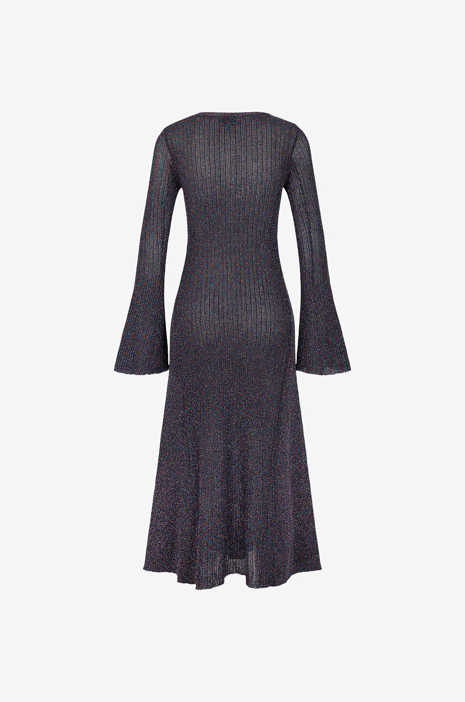GANNI Maxi-Strickkleid Sparkle Rib Damen BUNT 2