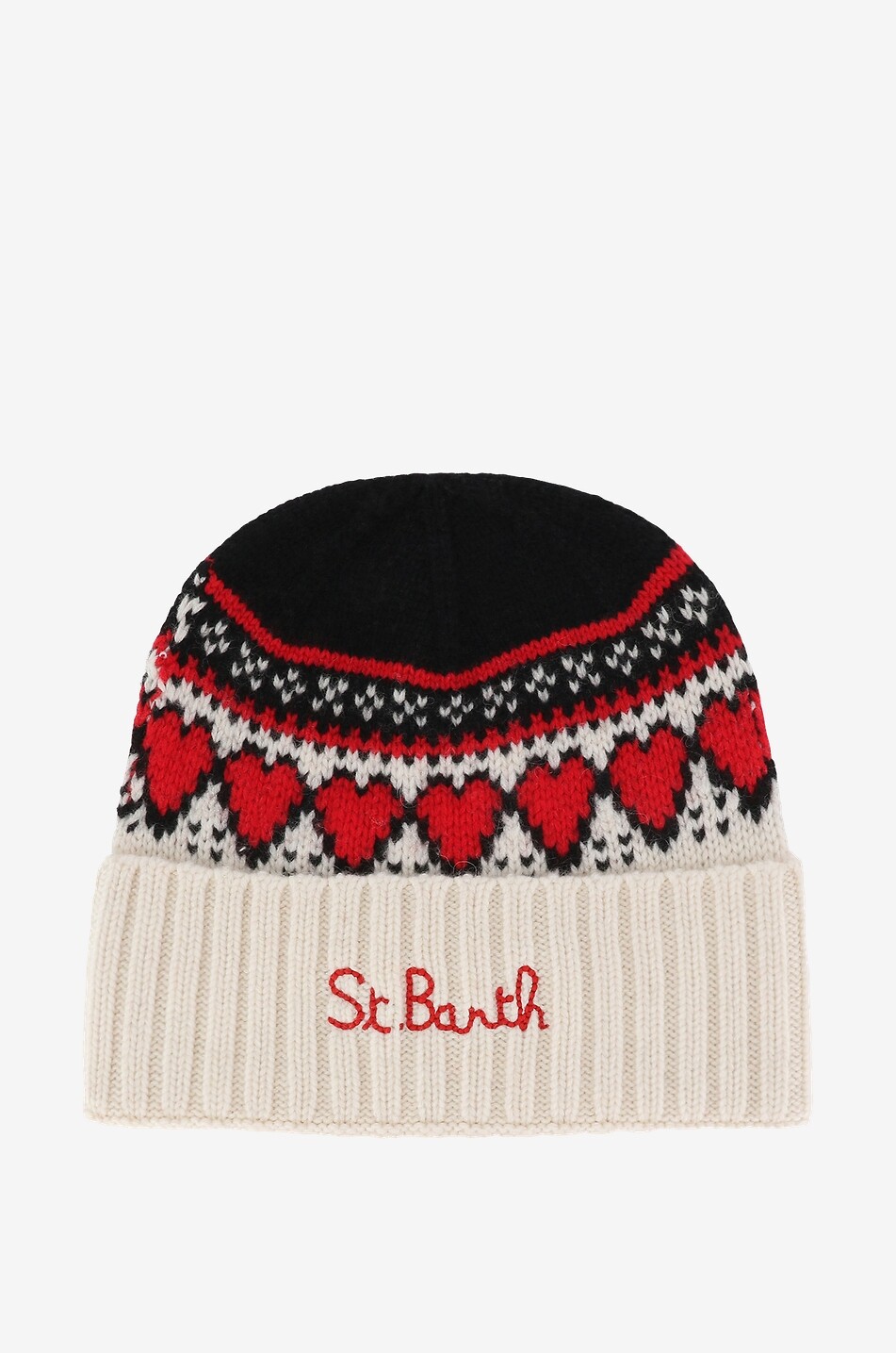 MC2 SAINT BARTH Strickmütze aus Wolle Viskose und Nylon Wengen Damen BUNT 1