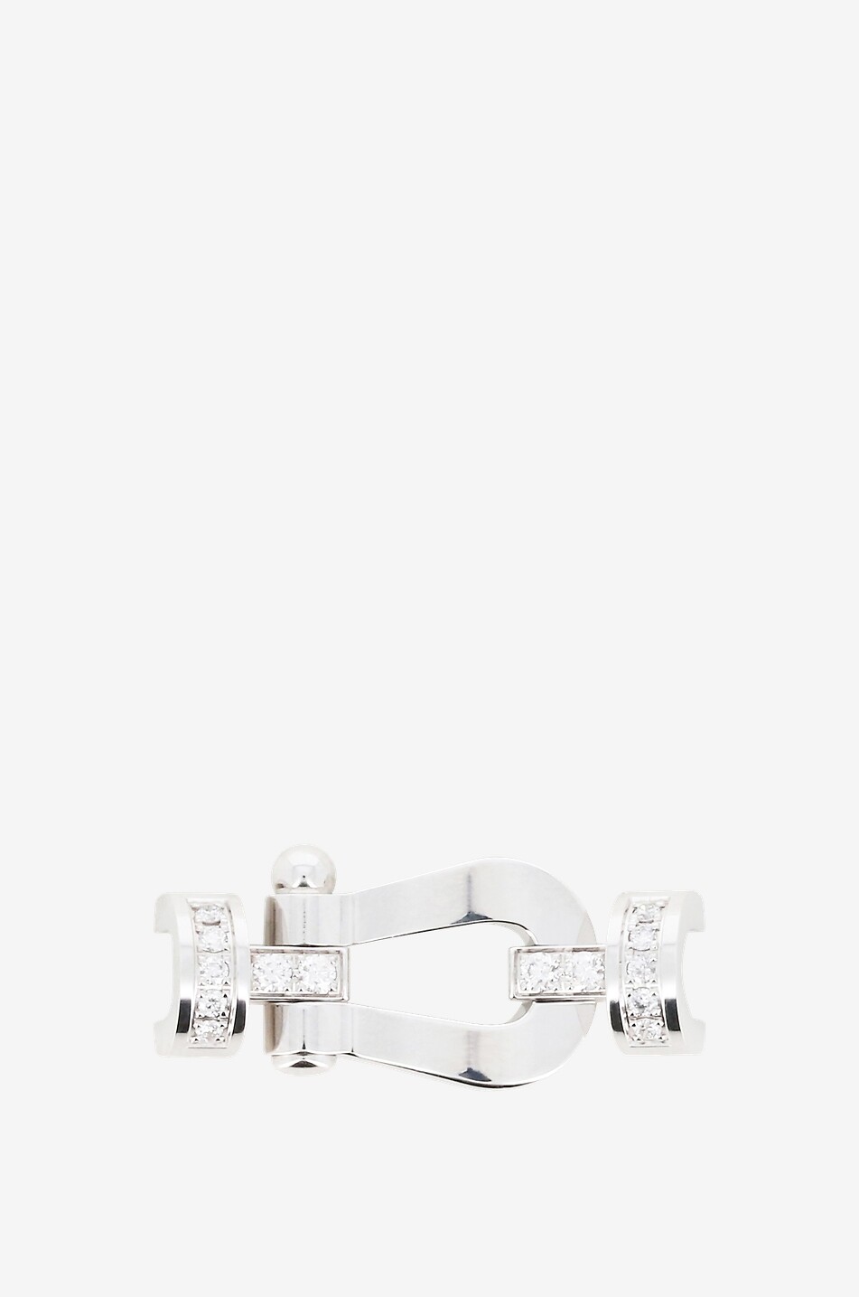 FRED PARIS Manille pour bracelet en or blanc et diamants Force10 MM Semi Femme ARGENT 1