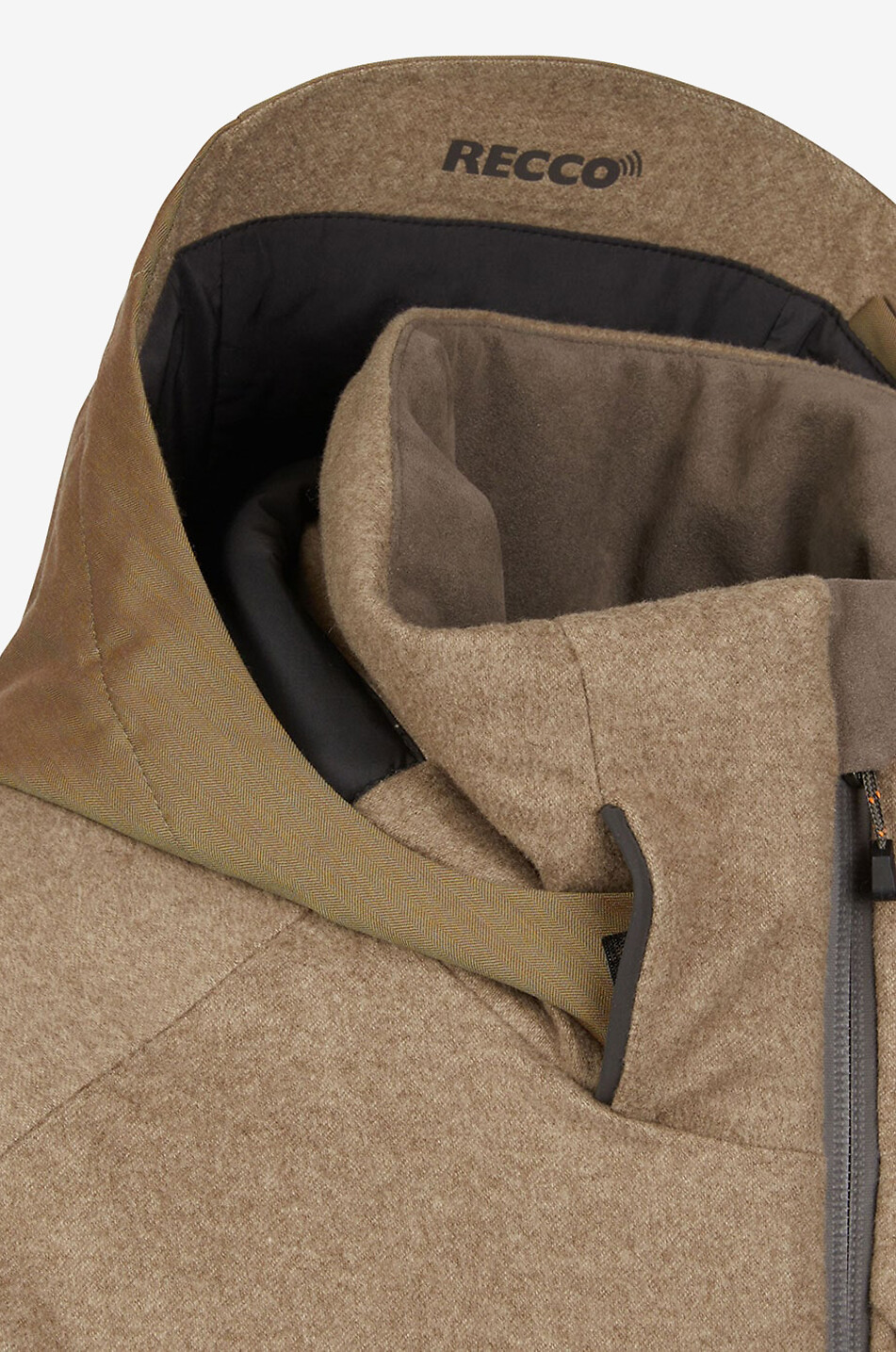 SEASE Veste ouatée à capuche en cachemire Balma Homme Incolore 6