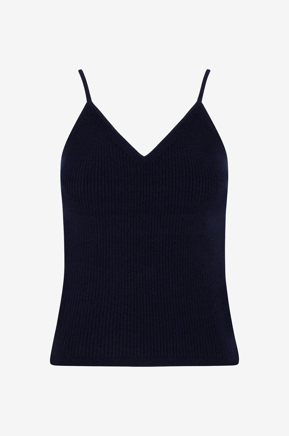Cashmere rib knit camisole
