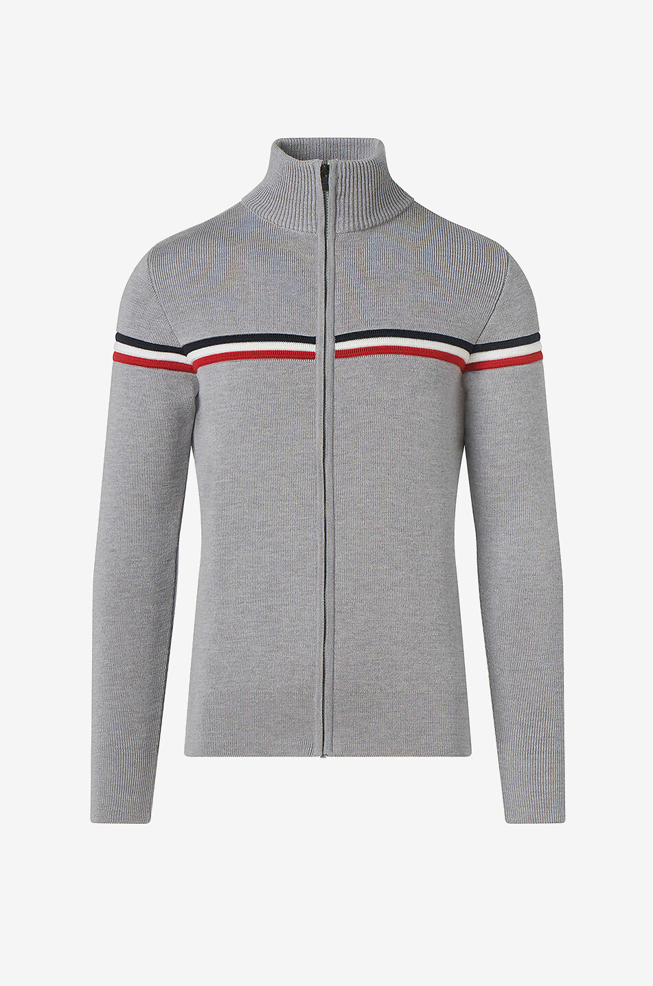 Wengen Fiz II full-zip cardigan with stand-up collar
