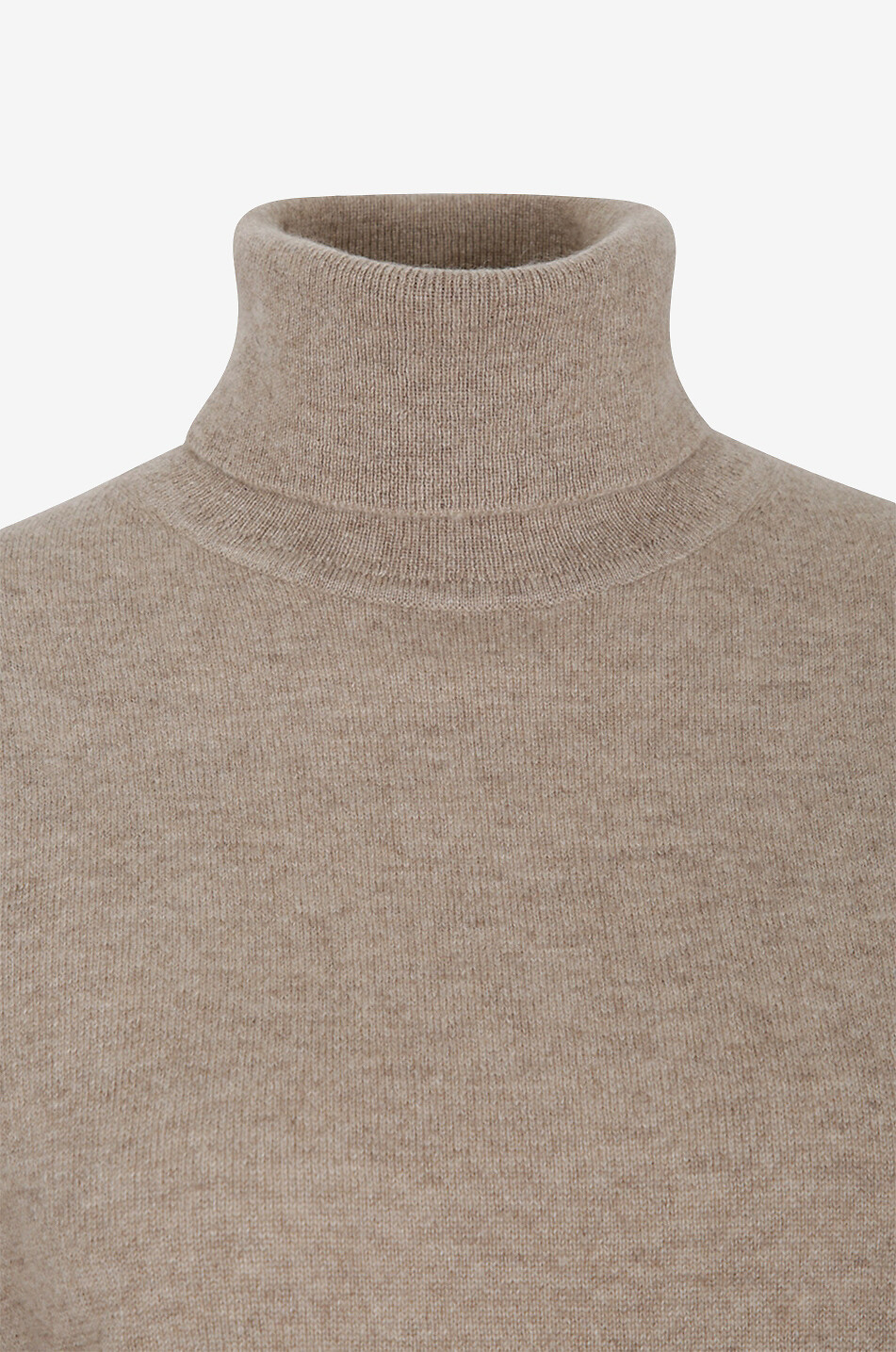 BONGÉNIE Pull fin à col roulé en cachemire Femme BEIGE 3