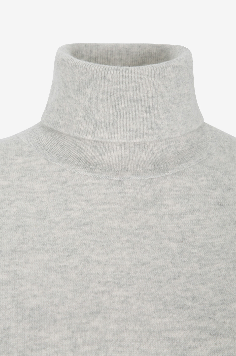 BONGENIE Pull fin à col roulé en cachemire Femme GRIS 3
