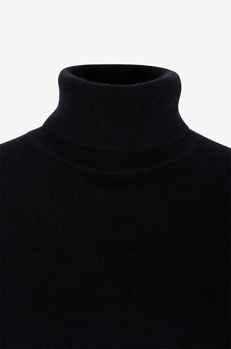 BONGENIE Feinstrick-Kaschmirpullover mit Rollkragen Damen SCHWARZ 3