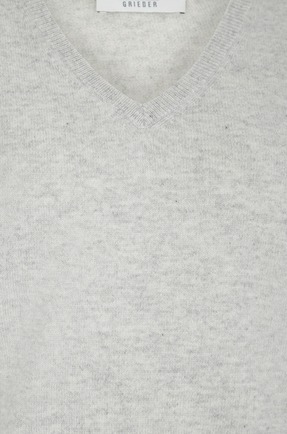 BONGENIE Feiner Kaschmirpullover mit V-Ausschnitt Damen GRAU 3