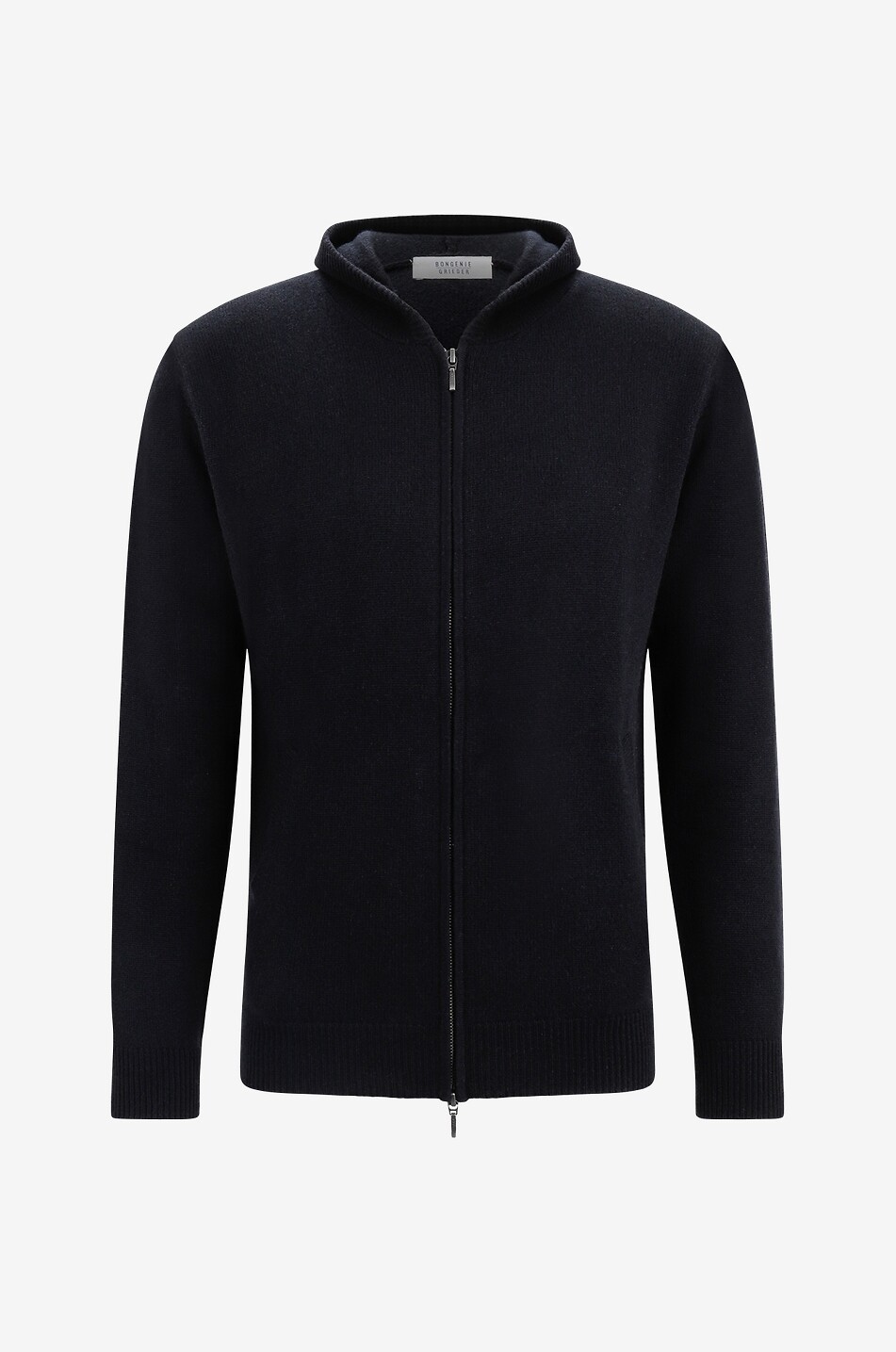 Cardigan zippé à capuche en cachemire