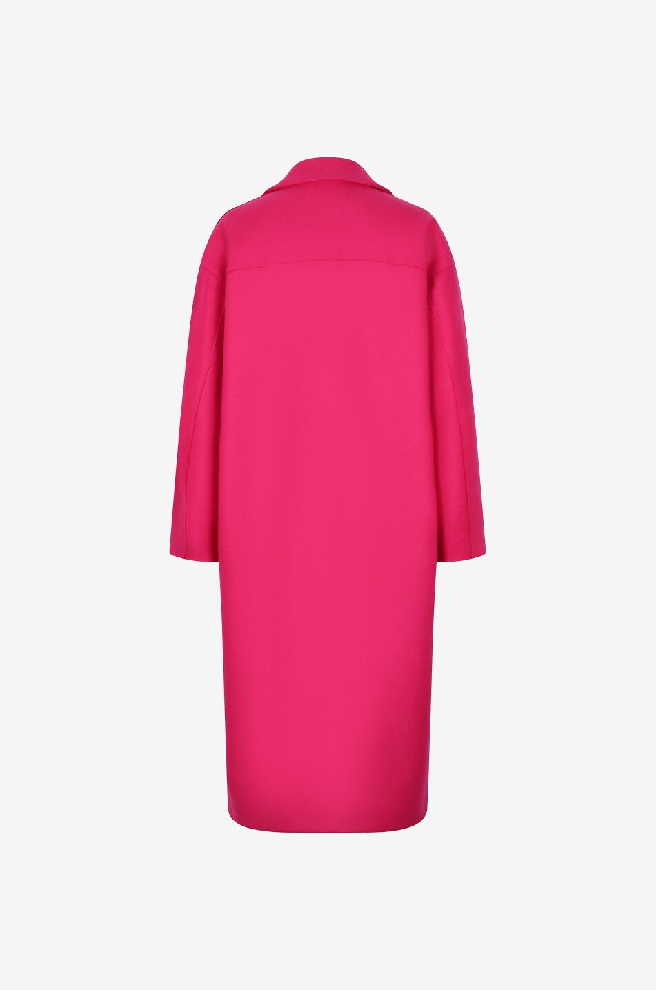 HARRIS WHARF Manteau en laine vierge Greatcoat Femme ROSE FONCÉ 2