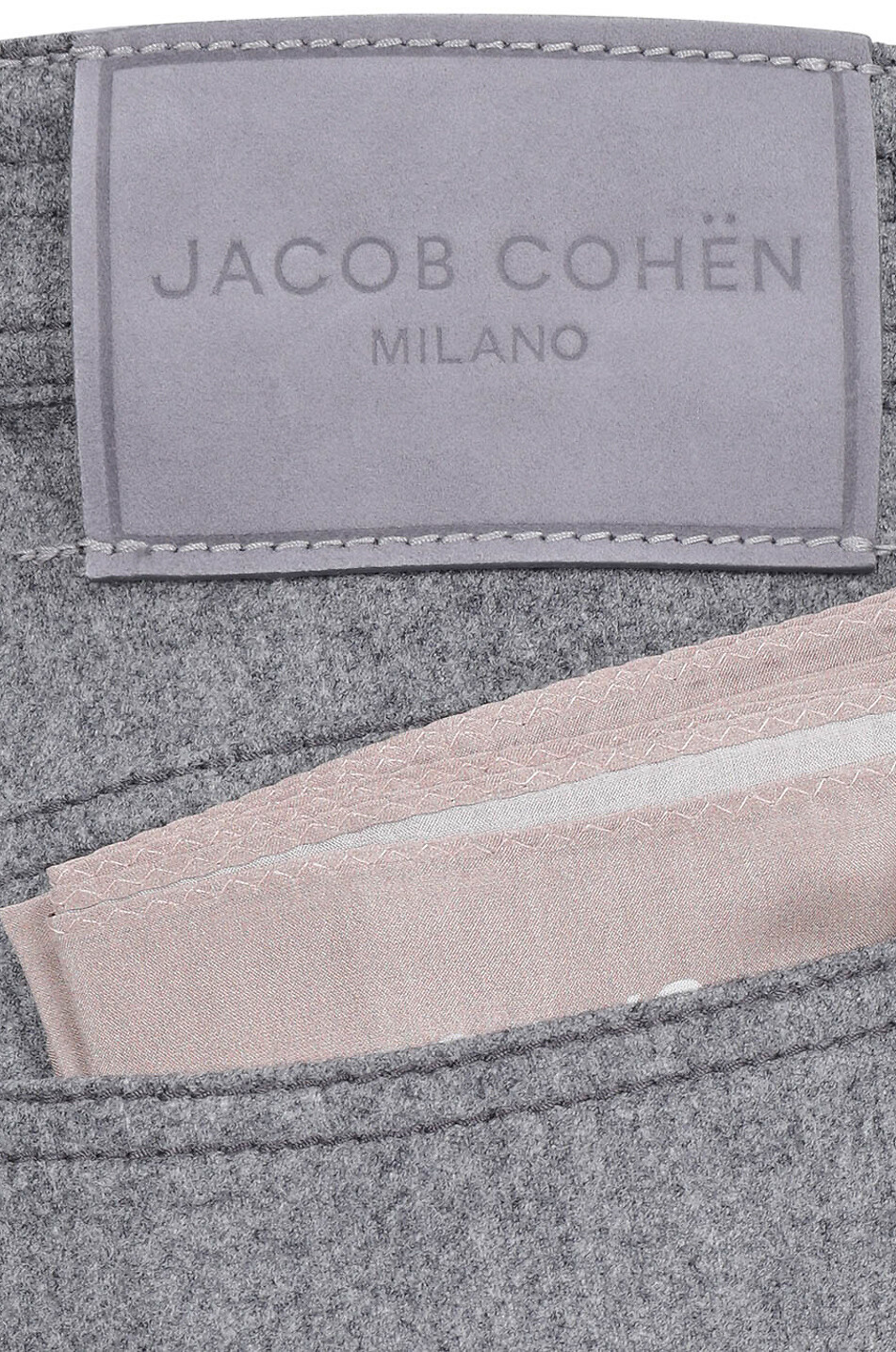 JACOB COHEN Slim-Fit-Hose aus Schurwolle Bard Herren MITTELGRAU 3