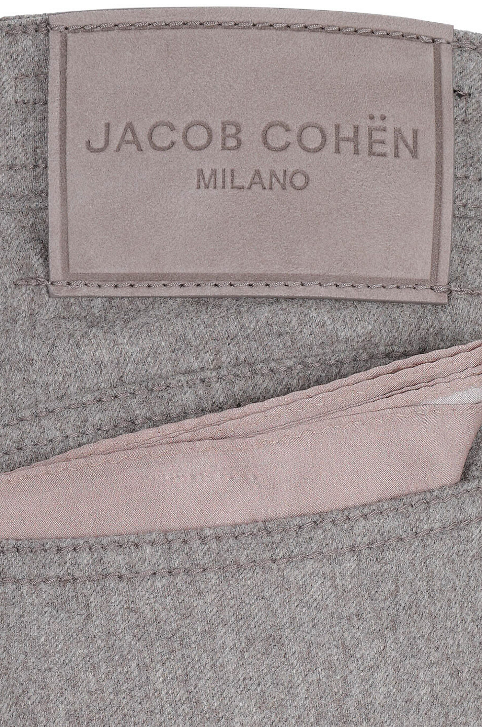 JACOB COHEN Bard slim fit virgin wool trousers Men BROWN 3