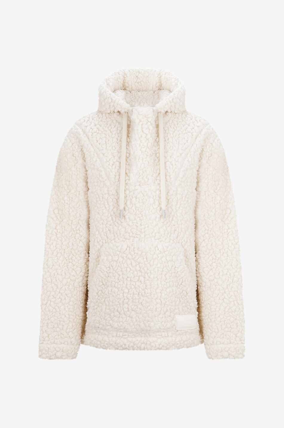 AMI Sweat-shirt à capuche oversize en peluche Homme BLANC CASSE 1