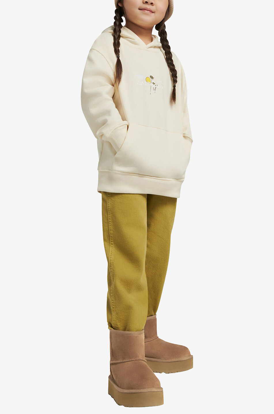 Bottines en daim pour fille Classic Mini Platform