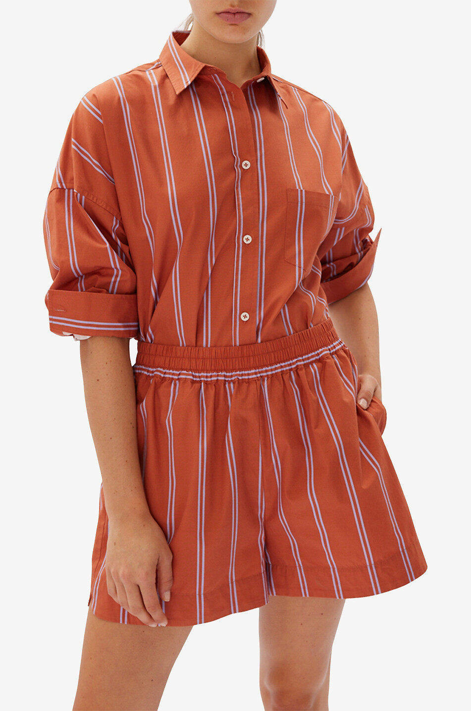 LMND Chemise à manches longues Chiara Femme MULTICOLORE 4