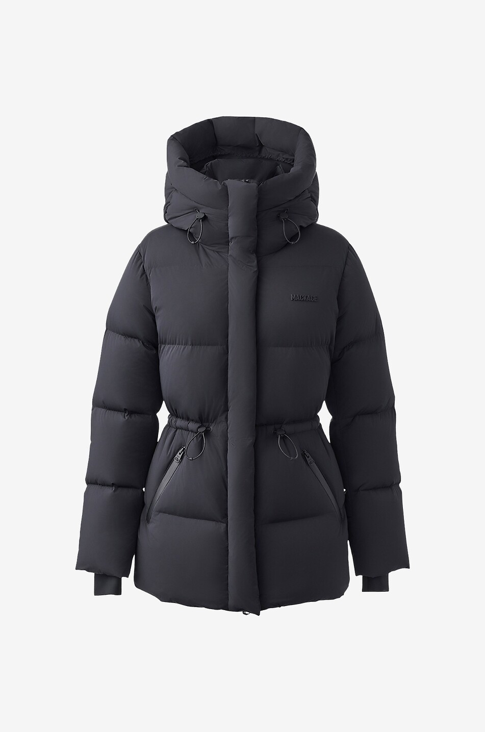 Freya-City short down jacket with drawstring and hood