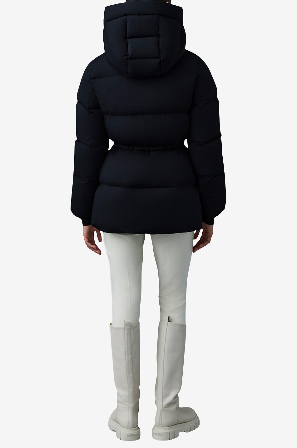 Freya-City short down jacket with drawstring and hood