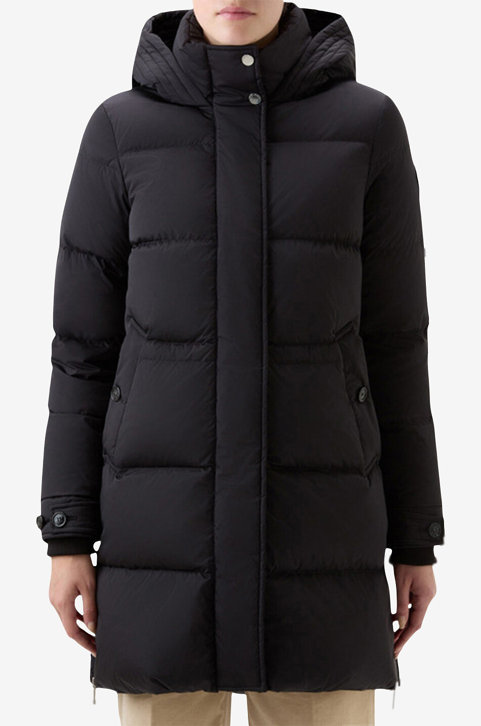 WOOLRICH Parka mi-longue Aurora Femme NOIR 4
