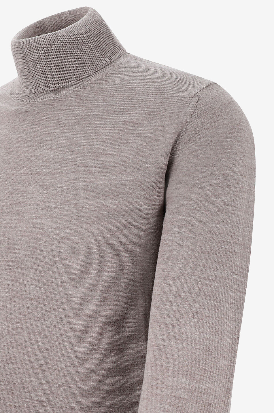 DANIELE FIESOLI Feiner Rollkragenpullover aus extrafeiner Merinowolle Herren BRAUN 3