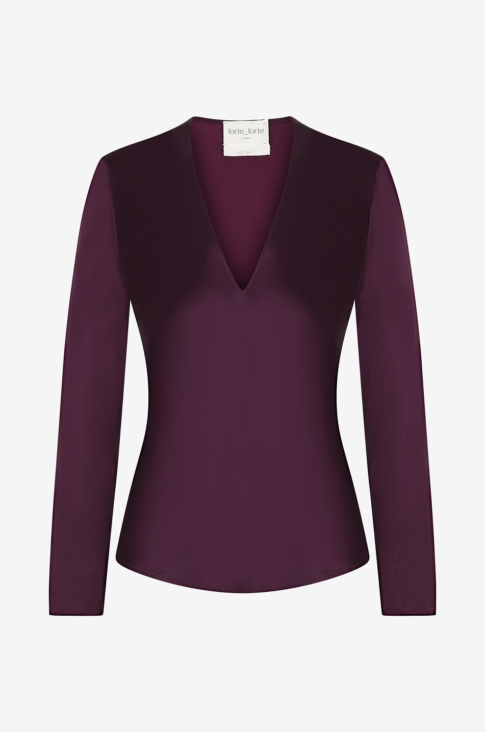 FORTE FORTE Bluse aus Acetat und Viskose Damen VIOLETT 1