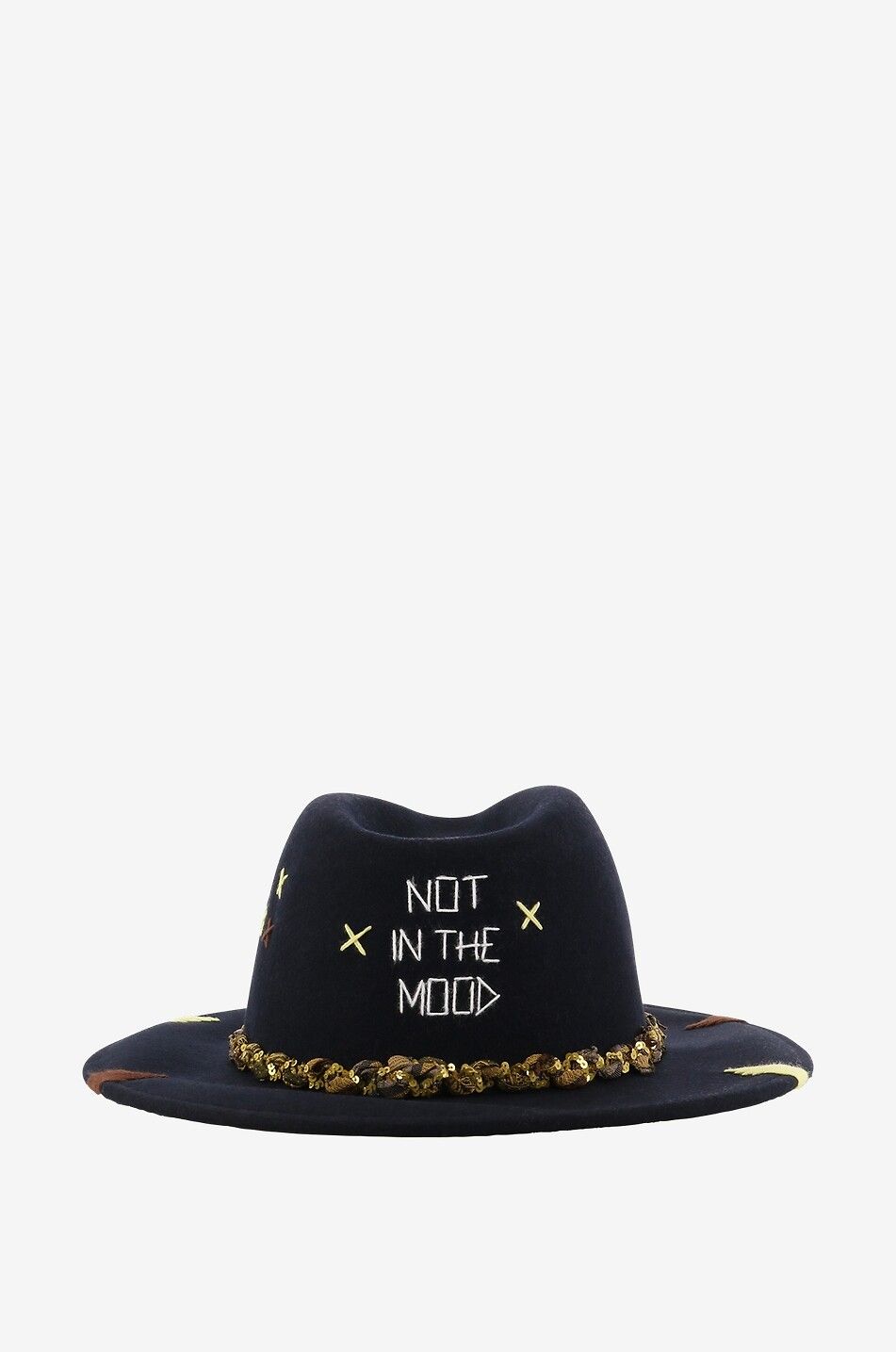 THE HAT GANG Not in the Mood wool hat Women DARK BLUE 1