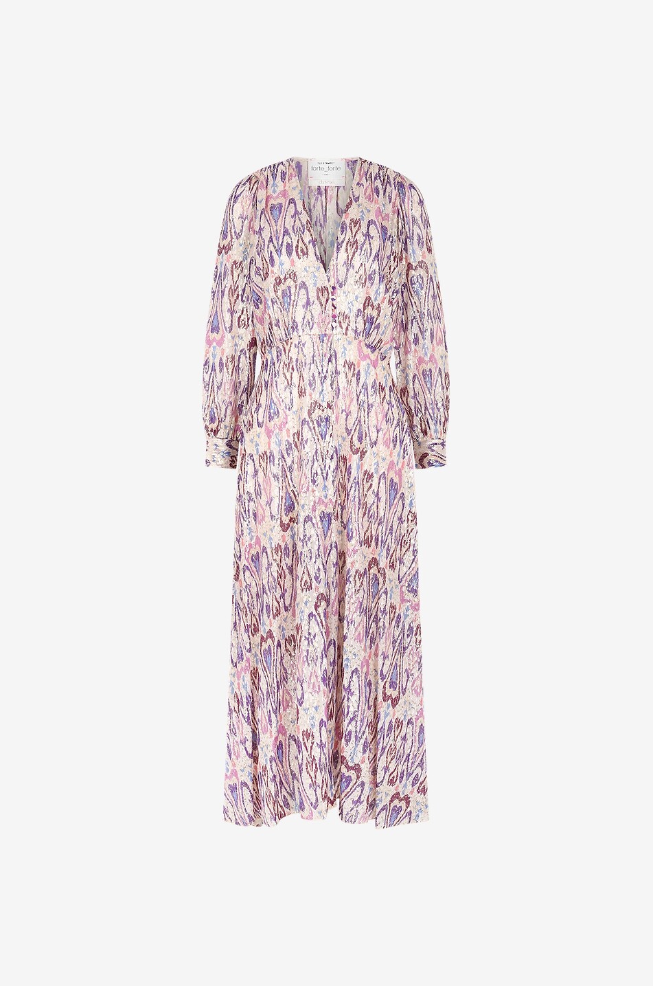 FORTE FORTE Northern Light silk maxi dress Women MULTI COLOURED 1