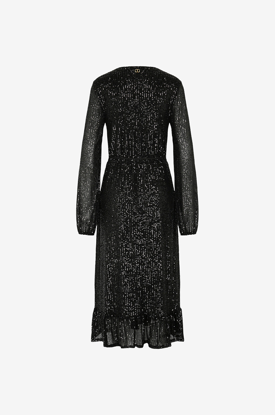 TWINSET Robe midi à sequins Femme NOIR 2