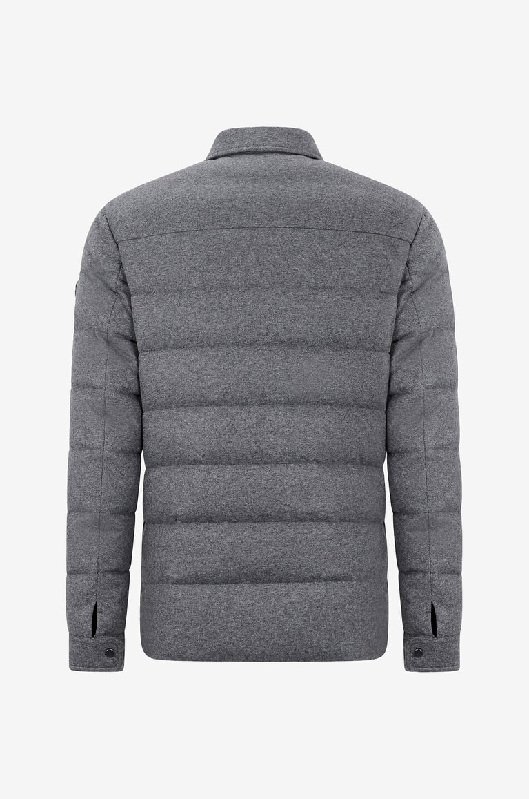 MONCLER Todorka cashmere-blend short down jacket Men GREY 2