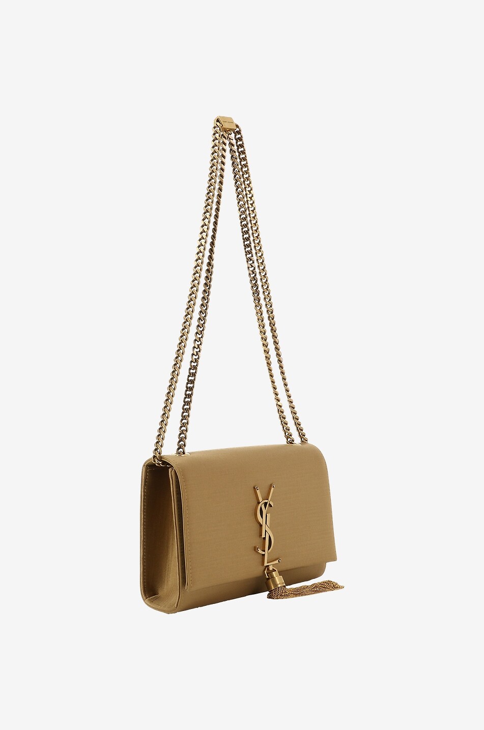 SAINT LAURENT PARIS Sac à main en coton Kate Femme DORE 2